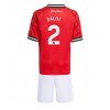 Dječji Nogometni Dres Manchester United Diogo Dalot #2 Domaci 2025-26 Kratak Rukav (+ Kratke hlače)